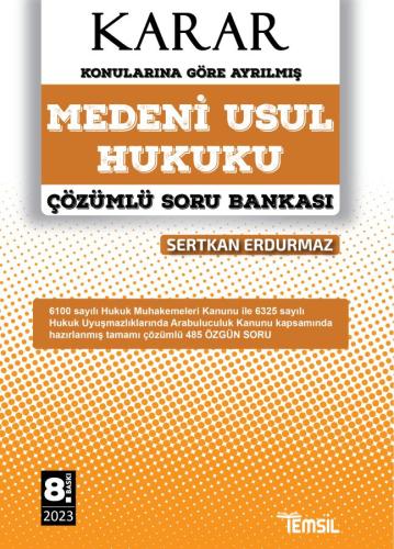 KARAR Medeni Usul Hukuku Çözümlü Soru Bankası