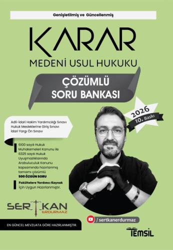 KARAR Medeni Usûl Hukuku Soru Bankası