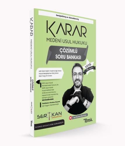 KARAR Medeni Usûl Hukuku Soru Bankası