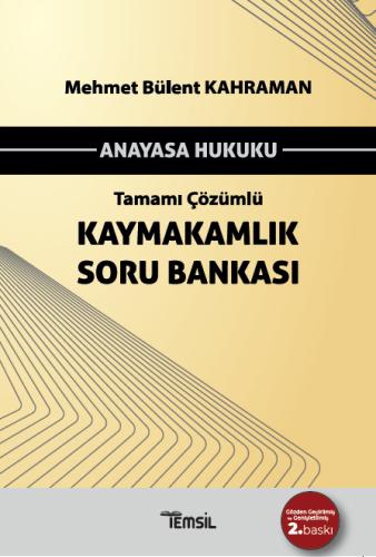 Kaymakamlık Soru Bankası Anayasa Hukuku