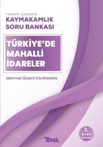 Kaymakamlık Soru Bankası Türkiye'de Mahalli İdareler
