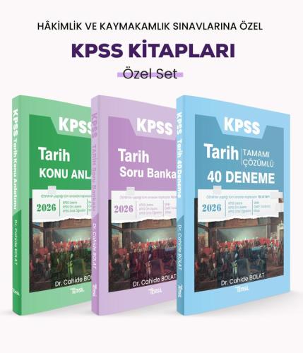 KPSS Tarih Kitapları Özel Set