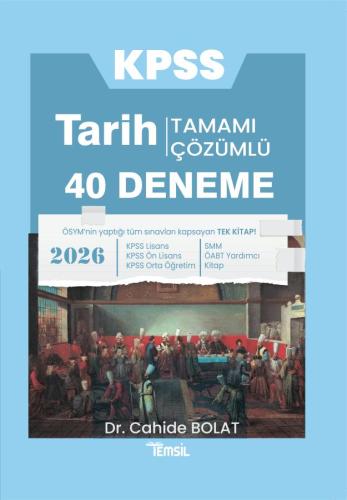 KPSS Tarih Tamamı Çözümlü 40 Deneme