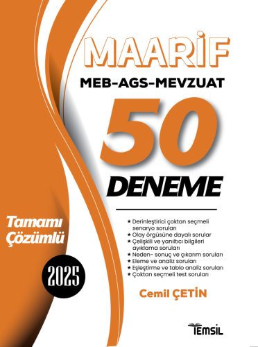 MAARİF MEB-AGS-MEVZUAT 50 DENEME