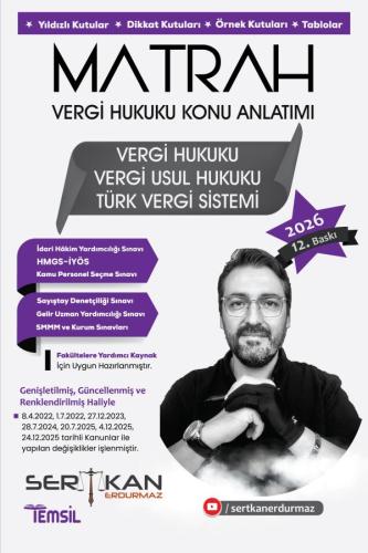 MATRAH Vergi Hukuku Konu Anlatımı