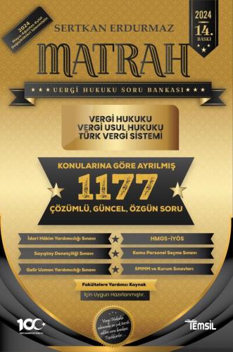 MATRAH Vergi Hukuku, Vergi Usul Hukuku ve TVS Soru Bankası