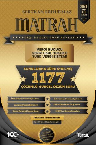 MATRAH Vergi Hukuku, Vergi Usul Hukuku ve TVS Soru Bankası