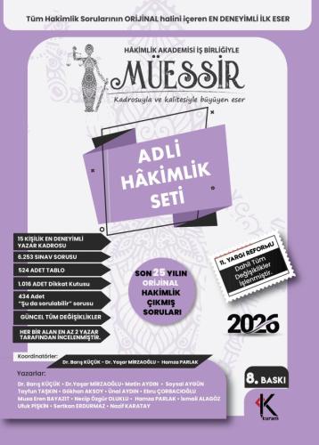 MÜESSİR Adli Hâkimlik Çıkmış Soru Bankası Seti - 2026