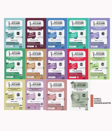 MÜESSİR Adli + İdari Hakimlik Çıkmış Soru Bankası Seti