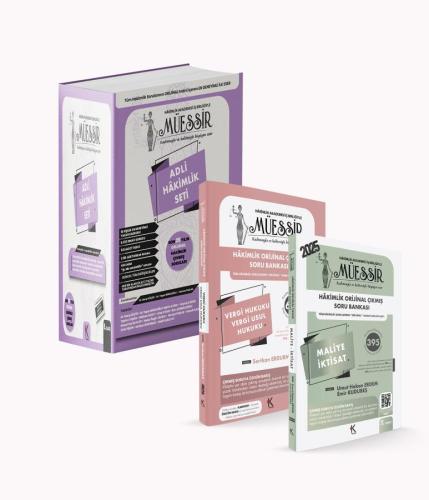 MÜESSİR Adli + İdari Hakimlik Çıkmış Soru Bankası Seti