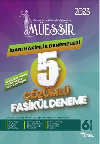 Müessir İdari Hakimlik Denemeleri-ÇÖZÜMLÜ