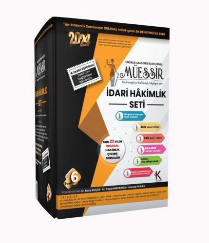 Müessir İdari Hâkimlik Soru Bankası 2024