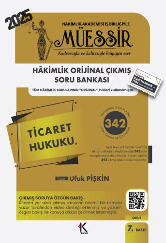 MÜESSİR İdari Hâkimlik Ticaret Hukuku Soru Bankası