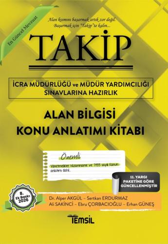 Takip İcra Müdürlüğü ve Müdür Yardımcılığı Sınavlarına Hazırlık Alan B