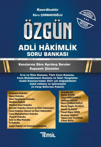 Özgün Adli Hâkimlik Soru Bankası 2021