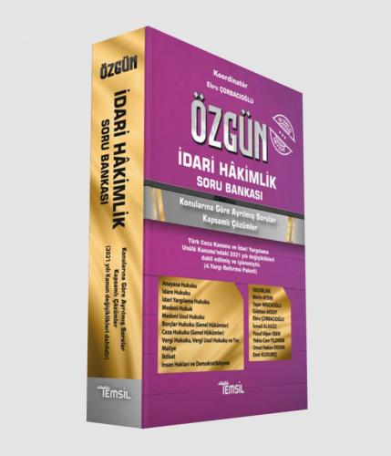 Özgün İdari Hâkimlik Soru Bankası 2021