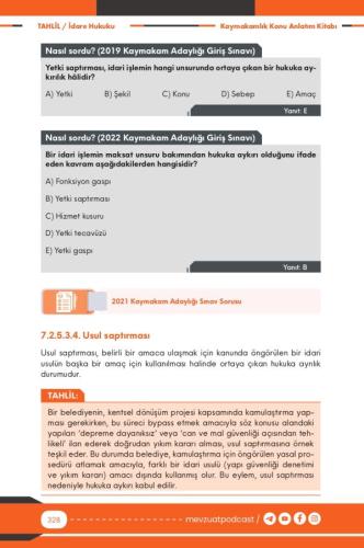 TAHLİL İdare Hukuku Konu Anlatım Kitabı