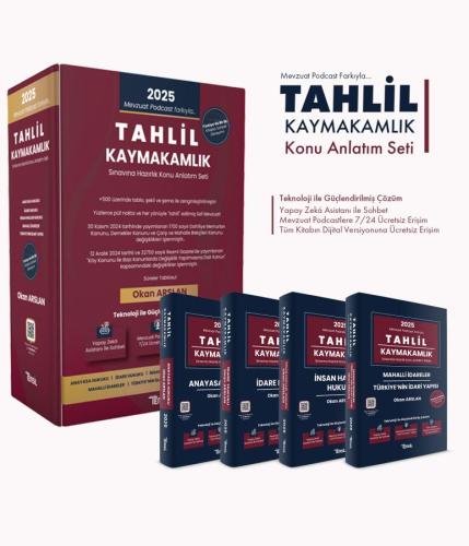 TAHLİL Kaymakamlık Sınavına Hazırlık Konu Anlatım Seti
