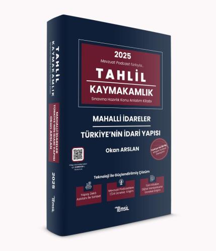 TAHLİL Mahalli İdareler ve Türkiye'nin İdari Yapısı Konu Anlatım Kitabı