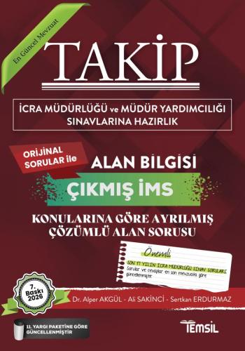 TAKİP İcra Müdürlüğü Çıkmış Soru Bankası