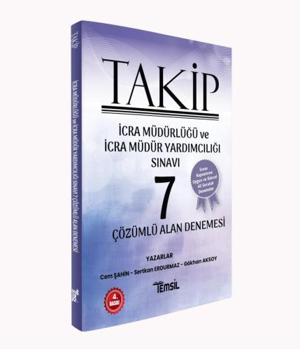 Takip İcra Müdürlüğü ve Müdür Yardımcılığı Sınavı 7 Çözümlü Alan Denem