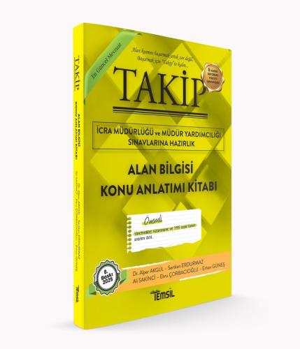Takip İcra Müdürlüğü ve Müdür Yardımcılığı Sınavlarına Hazırlık Alan Bilgisi Konu Anlatım Kitabı