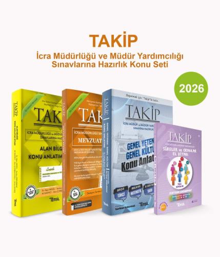 Takip İcra Müdürlüğü ve Müdür Yardımcılığı Sınavlarına Hazırlık Alan B