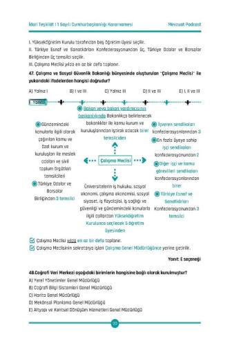 Türkiye'nin İdari Yapısı Çözümlü Soru Bankası