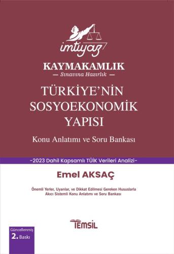 Türkiye'nin Sosyoekonomik Yapısı Konu Anlatımı-Soru Bankası