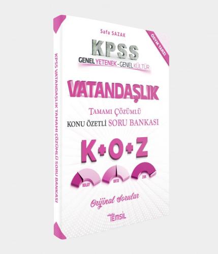 Vatandaşlık Tamamı Çözümlü- Konu Özetli Soru Bankası